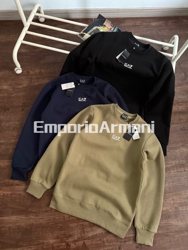 Premium Armani Hoodie Navy Cotton Sporty Luxury