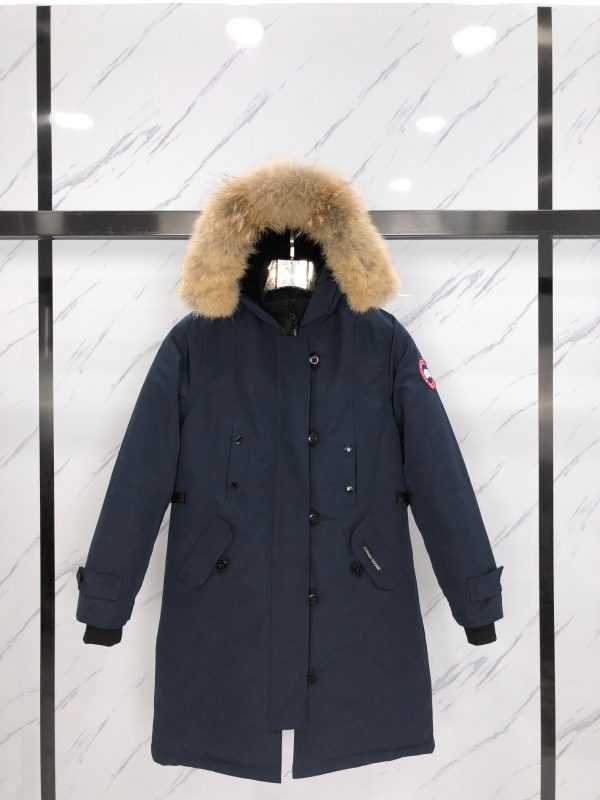 High Quality Canada Goose Coats Blue Polyester Embroidery Luxury