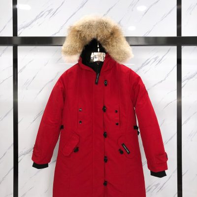 Premium Quality Canada Goose Coats Red Polyester Embroidery Collection