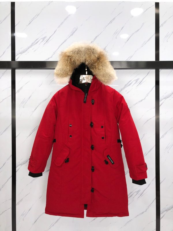 Premium Quality Canada Goose Coats Red Polyester Embroidery Collection