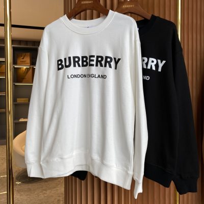 Luxury Burberry Sweatshirts Black Washed Luxury