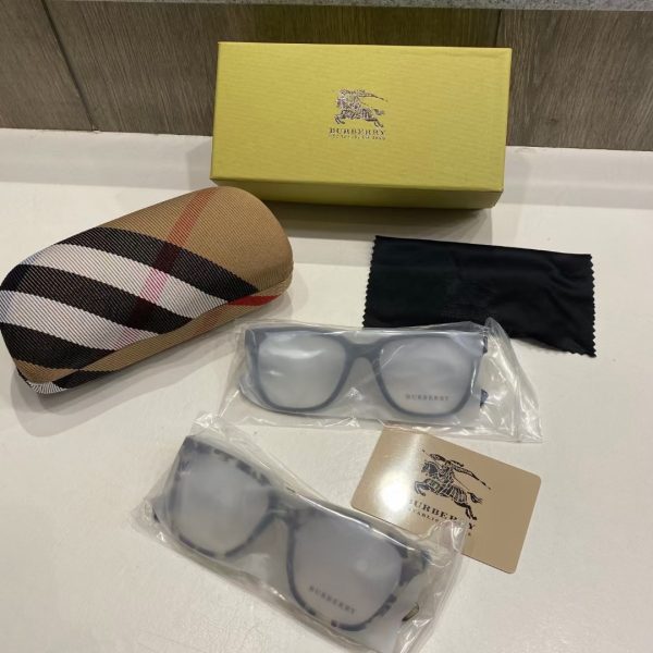 Premium Burberry Glasses Blue Logo Luxury