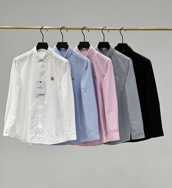 Luxury Moncler Long Sleeves White Cotton Classic Collection