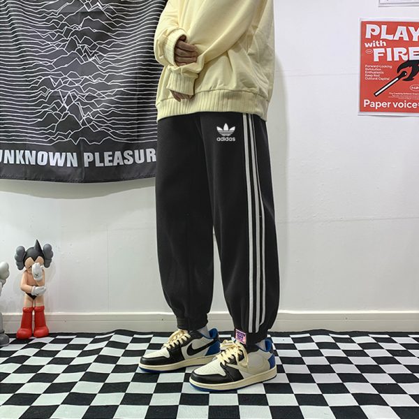 Premium Adidas Sweatpants Black Fleece Casual Collection