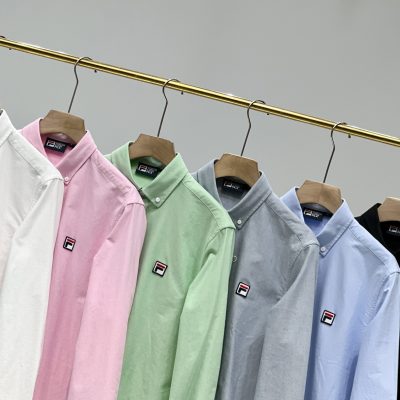 Luxury Fila Long Sleeves White Cotton Casual Collection