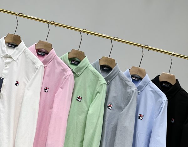 Luxury Fila Long Sleeves White Cotton Casual Collection