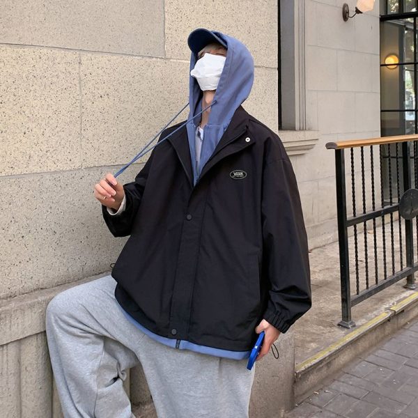 Premium Quality Vans Coats Black Retro Style