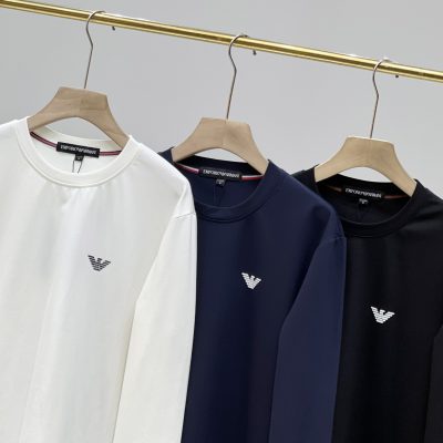 Best Selling Armani Sweatshirts Black Elegant Style