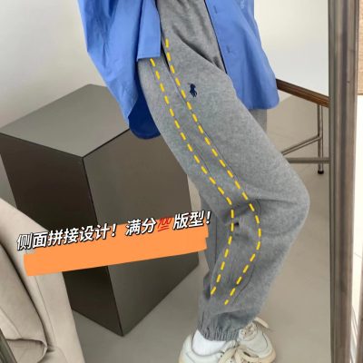 Premium Ralph Lauren Sweatpants Black Fleece Embroidered Collection