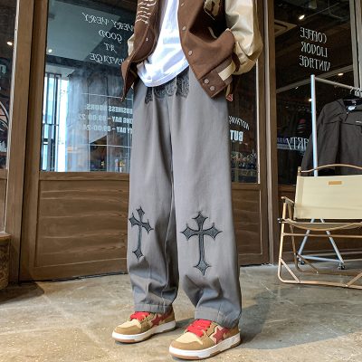 Best Selling Chrome Hearts Sweatpants Black Fleece Embroidered Style