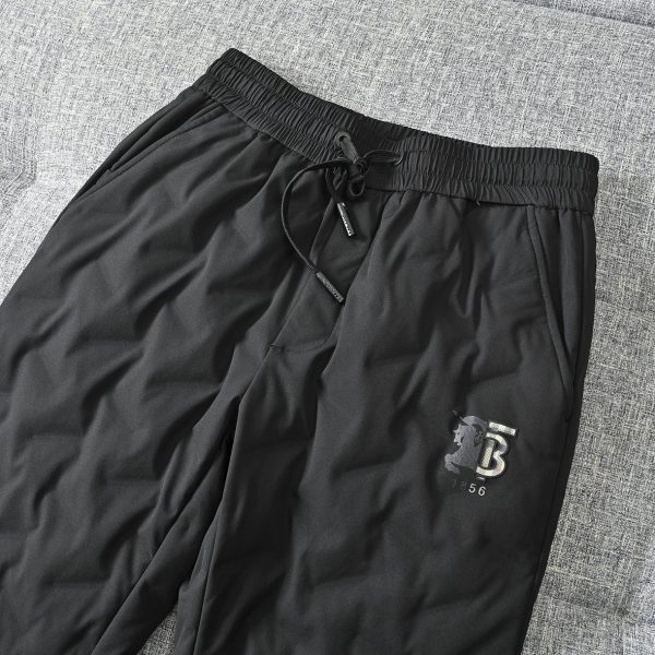 Premium Burberry Straight-Leg Pants White Fleece Casual Collection