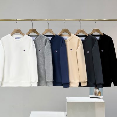 High Quality Champion Sweatshirts Silver Fleece Luxury