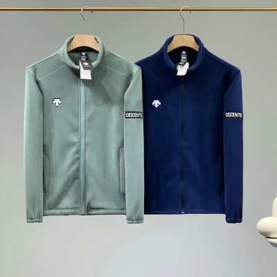 Best Selling Descente Coats Navy Fleece Embroidered Collection