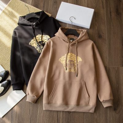 Premium Versace Sweatshirts Black Cotton Luxury
