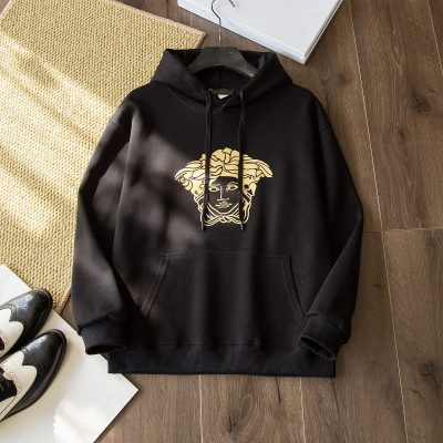 Luxury Versace Sweatshirts Black Cotton Luxury