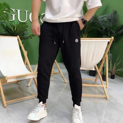 Best Selling Moncler Sweatpants Black Cotton Classic Luxury