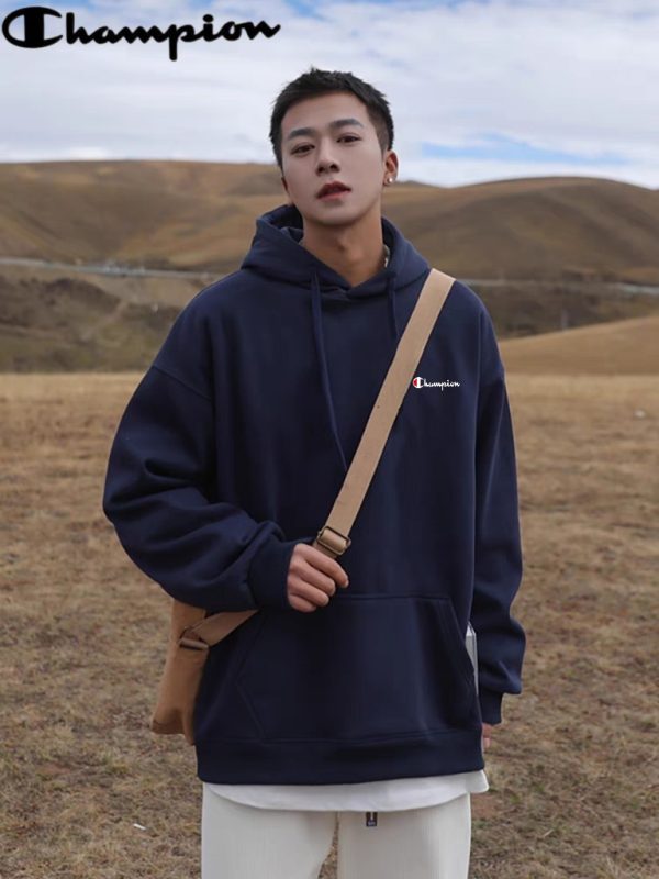 Premium Champion Sweatshirts Khaki Cotton Logo Luxury