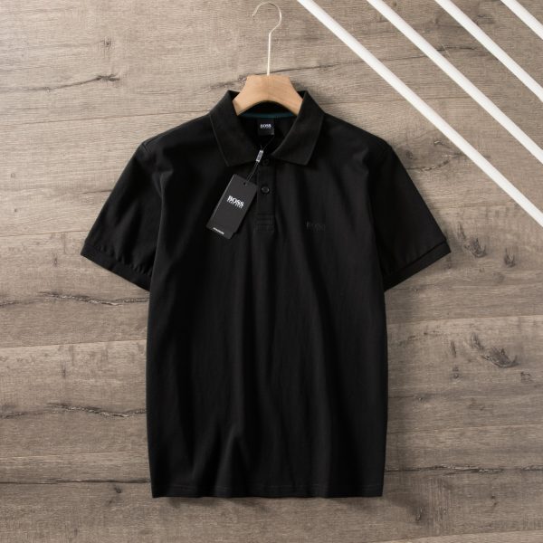 High Quality Hugo Boss Short-Sleeved Shirts Black Classic Collection