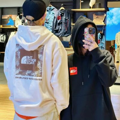 High Quality The North Face Sweatshirts Beige Camouflage Luxury
