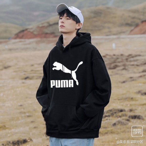 Best Selling Puma Sweatshirts Black Cotton Solid Luxury