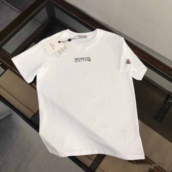 Premium Moncler Short Sleeves Black Cotton Style