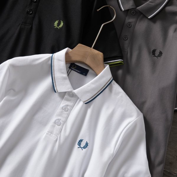 High Quality Fred Perry Short-Sleeved Black Cotton Classic Collection