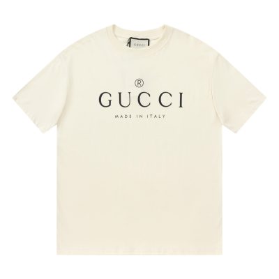Premium Quality Gucci Short Sleeves Cotton Logo Style
