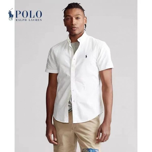 High Quality Ralph Lauren Short Sleeves White Cotton Casual Collection