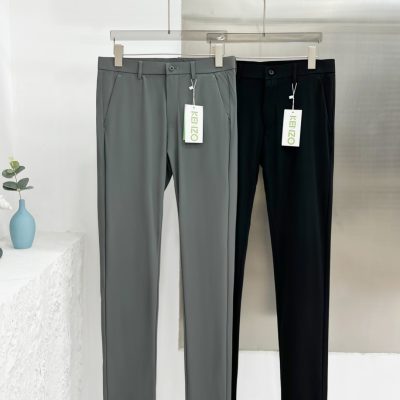High Quality Kenzo Trousers Black Silk Embroidered Collection