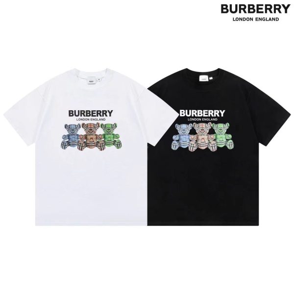 Best Selling Burberry Short Sleeves Black Print Style