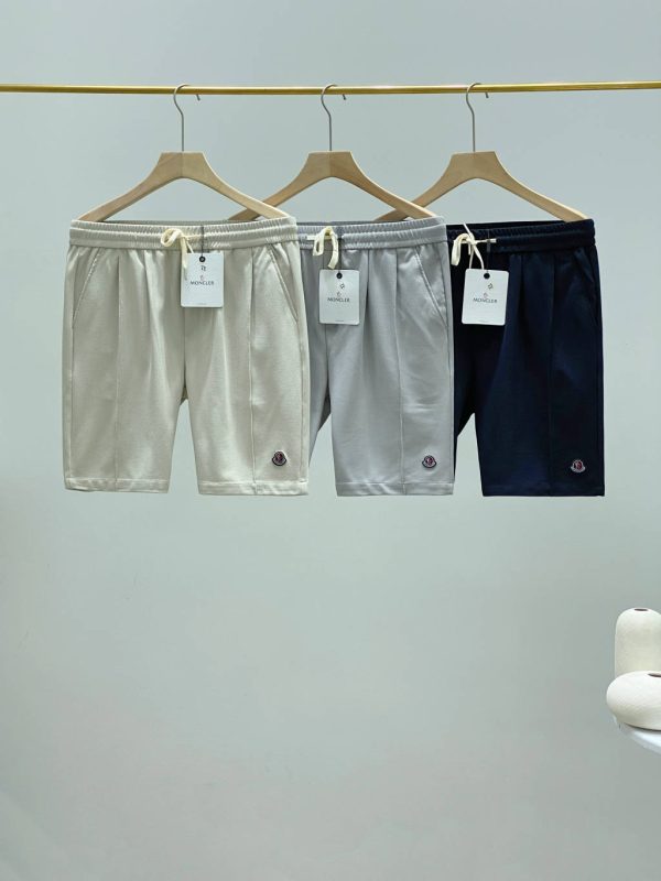 Premium Moncler Shorts Black Cotton Classic Style
