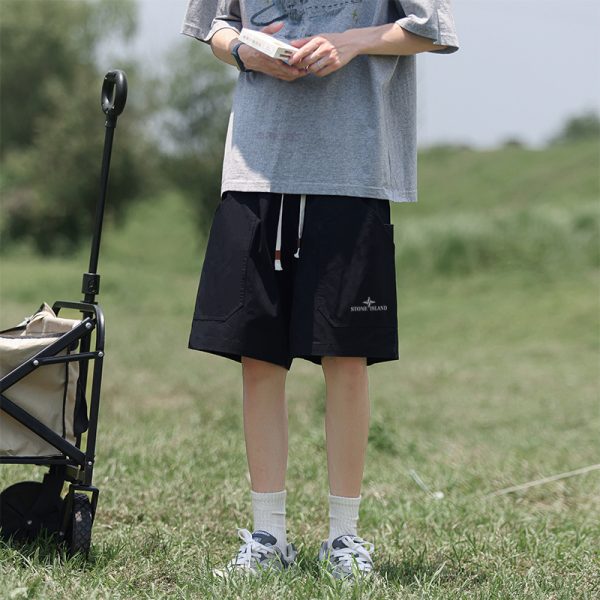 Luxury Stone Island Shorts Black Classic Collection
