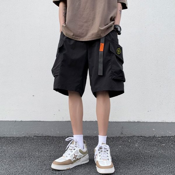 Luxury Stone Island Shorts Black Classic Style