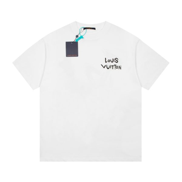 High Quality Louis Vuitton Short Sleeves Cotton Casual Style