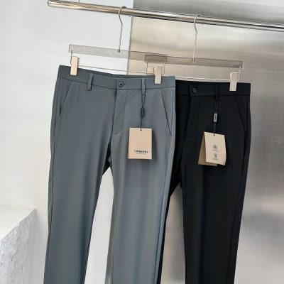 Premium Quality Burberry Casual Pants Black Silk Casual Collection
