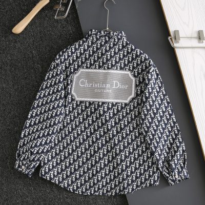 Luxury Dior Shirts Denim Jacquard Luxury