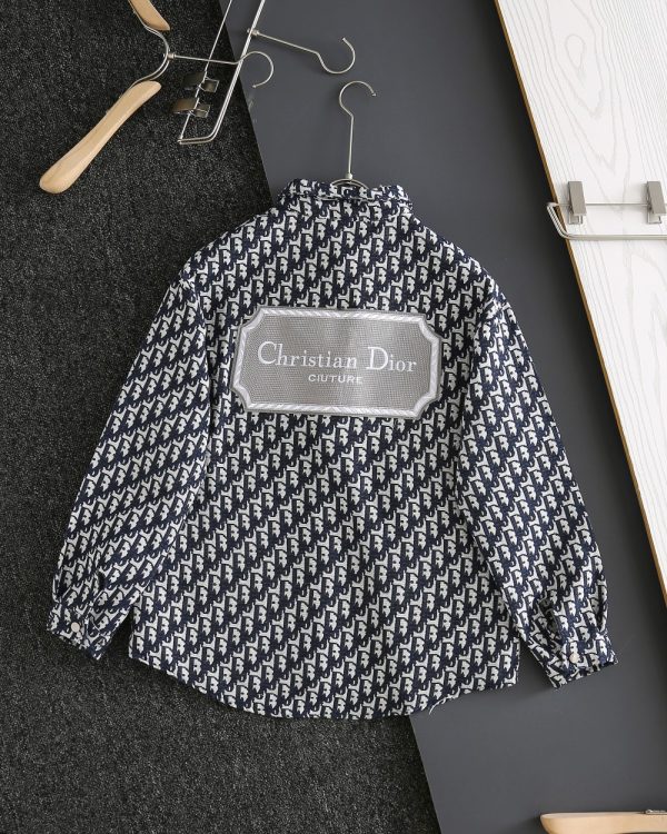 Luxury Dior Shirts Denim Jacquard Luxury