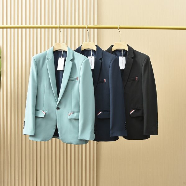 High Quality Thom Browne Coat White Classic Luxury