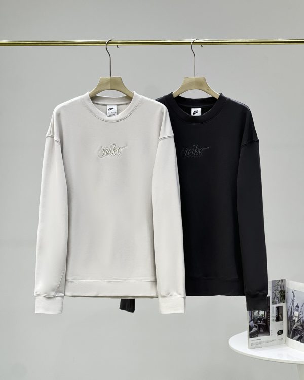 Premium Quality Nike Jackets Beige Cotton Embroidery Style