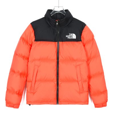 Premium Quality The North Face Down Jacket Orange Nylon Classic Luxury