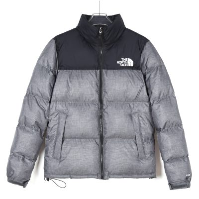 Premium Quality The North Face Down Jacket Gray Nylon Classic Luxury