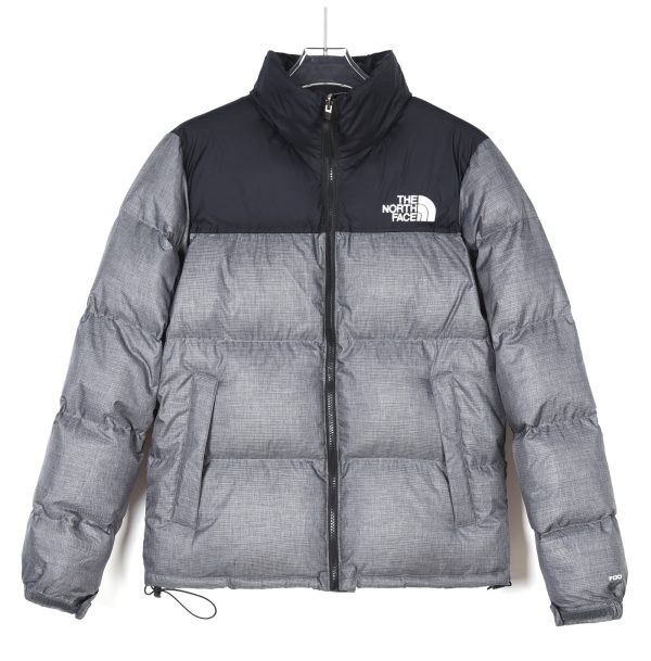 Premium Quality The North Face Down Jacket Gray Nylon Classic Luxury
