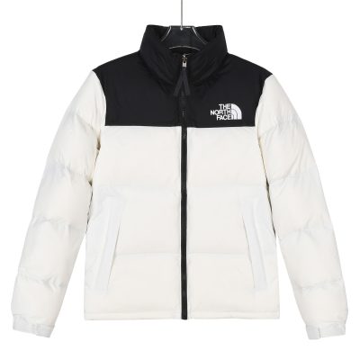 Premium The North Face Down Jacket White Nylon Classic Style