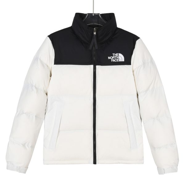 Premium The North Face Down Jacket White Nylon Classic Style