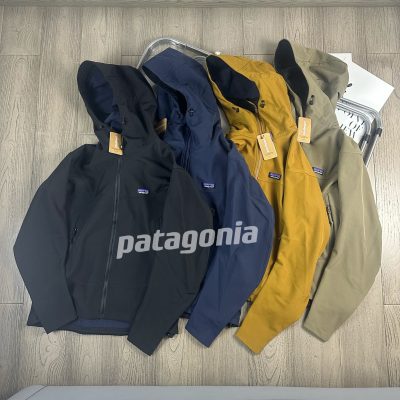 Luxury Patagonia Jackets Black Suede Breathable Style