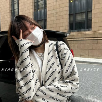 Premium Quality Balenciaga Jackets Black Knit Classic Luxury