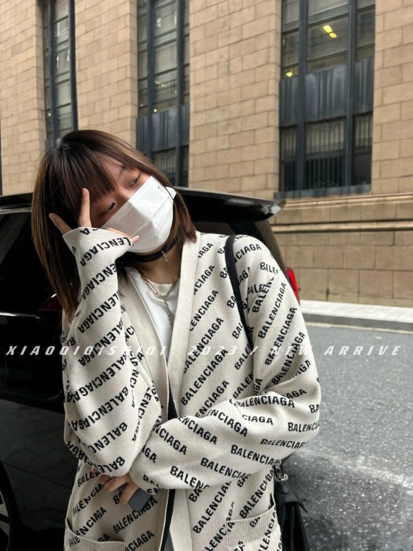 Premium Quality Balenciaga Jackets Black Knit Classic Luxury