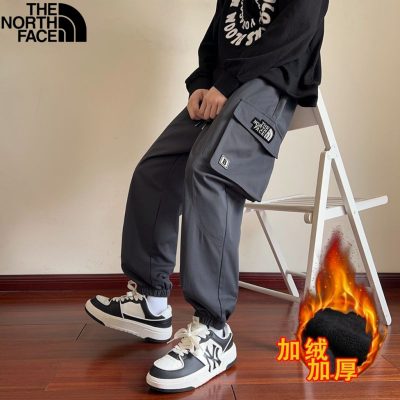 Premium The North Face Trousers Gray Fleece Casual Collection