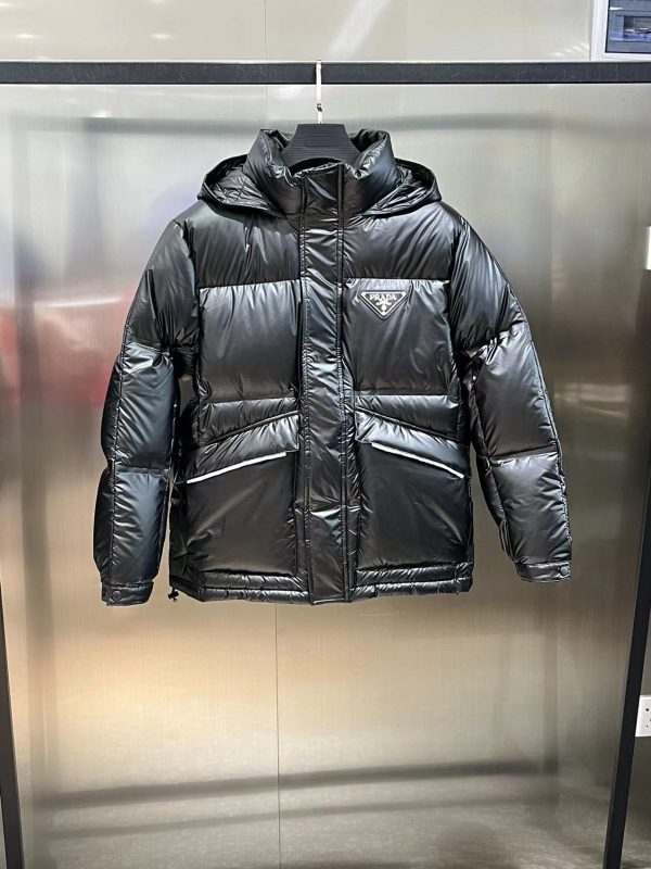 Luxury Prada Down Jacket Black Minimalist Luxury