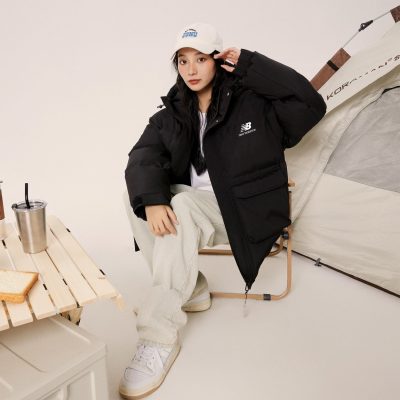 Luxury New Balance Cotton-Padded Clothes White Classic Style